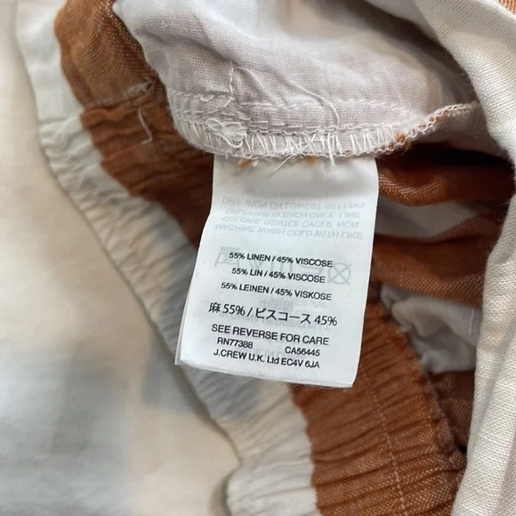 Madewell vertical stripe linen wide leg high rise pants - Picture 6 of 6